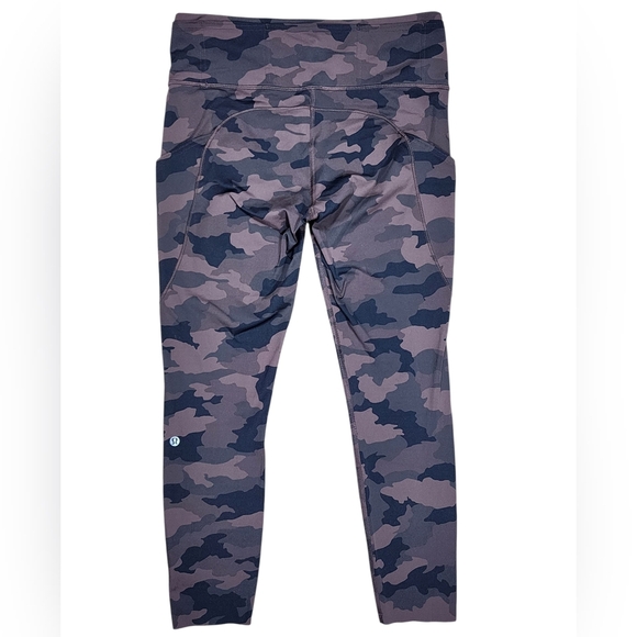 Lululemon Fast & Free Heritage 365 Brown Earth Camo Tight Womens Size 10 - Picture 3 of 13